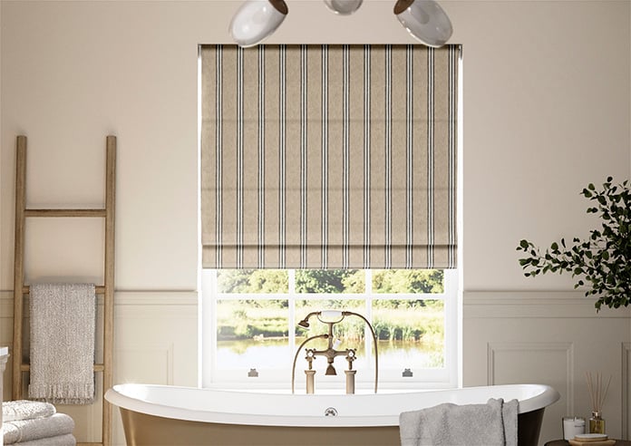 Bellagio Stripe, Sandalwood - Twist&Fit Roman Blind - Image 3